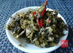 雪菜肉末荞麦面的做法图解1