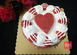 爱心红丝绒蛋糕的做法图解2