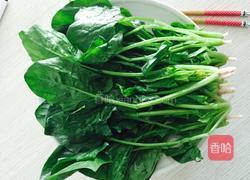 菠菜肉末的做法图解1