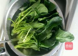 菠菜花生米的做法图解2