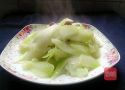 素炒棒菜的做法图解7