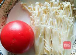 西红柿炒金针菇的做法图解1