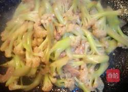 有机菜花炒肉的做法图解13
