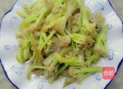 有机菜花炒肉的做法图解14