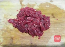 蒜苔炒牛肉的做法图解2