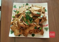 杏鲍菇豆腐炒肉的做法图解3
