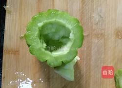 煎酿苦瓜的做法图解3