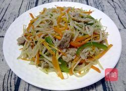 豆芽菜炒肉的做法图解9