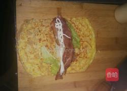 香甜培根鸡蛋饼的做法图解3