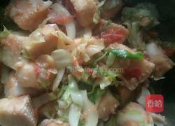 西红柿白菜炒馒头的做法图解8