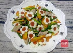 魔芋梅花蒜苔炒肉的做法图解11