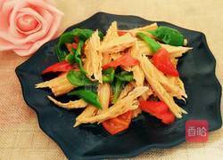 双椒炒腐竹的做法图解11