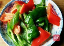 双椒炒腐竹的做法图解3