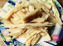 双椒炒腐竹的做法图解4