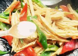 双椒炒腐竹的做法图解9