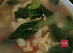 西红柿鸡蛋青菜疙瘩汤的做法图解9