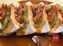 豆腐牛油果虾仁的做法图解3