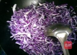 紫甘蓝炒鸡蛋的做法图解5