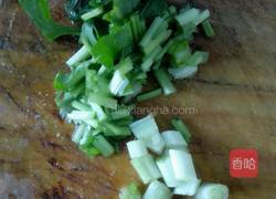 青菜鸡蛋烩饼的做法图解2