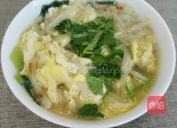 青菜鸡蛋烩饼的做法图解10