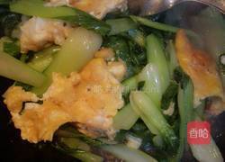 油菜炒鸡蛋的做法图解7