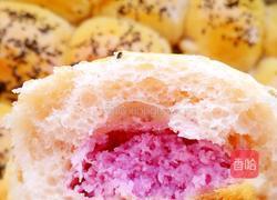 黑芝麻紫薯山药面包的做法图解14