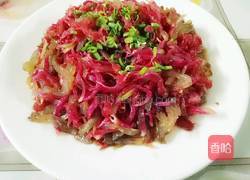 红心萝卜拌海蜇的做法图解8