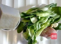 油菜粉坨炒肉的做法图解1