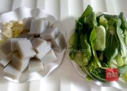 油菜粉坨炒肉的做法图解2