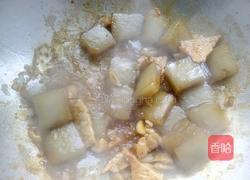 油菜粉坨炒肉的做法图解7