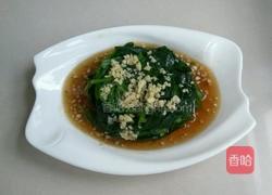 蒜蓉醋汁菠菜的做法图解8