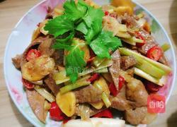 芹菜炒猪肝的做法图解3