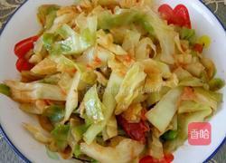 西红柿炒圆白菜的做法图解5