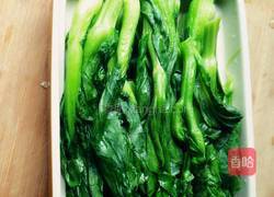 蒜泥蚝油油菜心的做法图解4