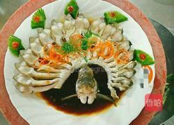 孔雀蒸鲳鱼的做法图解6