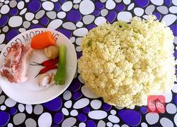 炒菜花的做法图解1