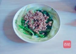 花式肉末淋白菜的做法图解4