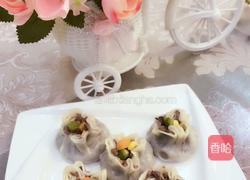 糯米牛肉馅烧麦的做法图解6