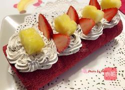 红丝绒奥利奥碎咸奶油蛋糕卷的做法图解9