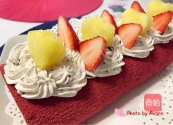 红丝绒奥利奥碎咸奶油蛋糕卷的做法图解10