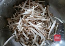 小蘑菇炒肉的做法图解1