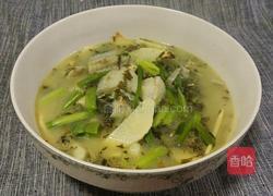 冬笋雪菜鱼骨头汤的做法图解22