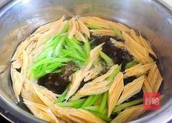 凉拌香芹腐竹的做法图解5