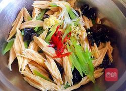 凉拌香芹腐竹的做法图解6