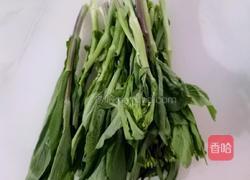 清炒白油菜薹的做法图解1