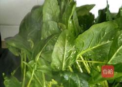 卤肉菠菜的做法图解3