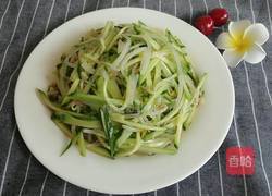 凉拌黄瓜豆芽的做法图解5