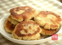 瘦身美食～豆渣饼的做法图解4