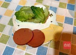 火腿芝士米汉堡的做法图解2