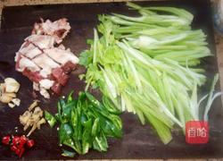 小炒青菜羊肉的做法图解1